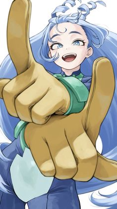 an anime character giving the thumbs up sign