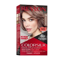 No mess, non-drip formula for easy to use at-home color application. ColorSilk Beautiful Color is the #1 hair color in the USA*. The ammonia-free hair color delivers 100% gray coverage and salon-quality color and shine. Achieve rich, long lasting hair color at home! Hair is left silky, shiny, healthy and in better condition than before you colored it after each box. Revlons 3D Color Gel Technology delivers natural looking, multi-tonal color from root to tip providing definition and boosting your Revlon Colorsilk Hair Color Chart, Mushroom Blonde Hair, Beautiful Hair Dye, Long Lasting Hair Color, Mushroom Blonde, Blonde Hair Types, Ammonia Free Hair Color, Hair Color At Home, How To Dye Hair At Home