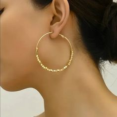 Jewelry | 14k Gold Womens Large Hoop Earrings Round Big Hoops Ladies 14 Karat New Jewelry | Poshmark Large Gold Hoop Earrings, Earrings Round, Large Hoop Earrings, New Jewelry, Blush Makeup, Walker Boots, Fit N Flare Dress, Round Earrings, Gold Hoop