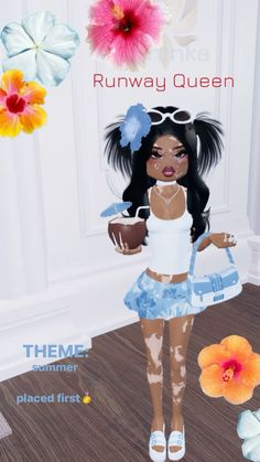 Blue Summer Outfits, Summer Themes, Fancy Dress Code, Dti Fits, Dti Ideas, Dti Outfits, Crazy Funny Pictures, Pet Dress, Summer Theme