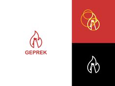 GEPREK - Spicy Chicken Fast Food Restaurant creativecloud #brandings🍂 Spicy Food Logo Design, Spicy Logo, Chicken Restaurant Logos, Chicken Fast Food, Logo Sketch Design, Fast Chicken Recipes, Chicken Logo