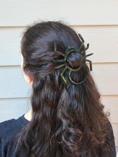 Spooky season is here! This simple yet adorble hair pin is sure to please. Holds in all hair textures. Many color options available! Spider Rings In Hair, Spider Hair Pin, Goth Hair Pins, Decorative Hair Pins, Textured Hair, Hair Pins, Color Options, Halloween Shopping, Beauty Book