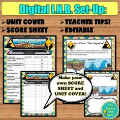 the digital llb set - up includes four different activities to teach students about ocean life