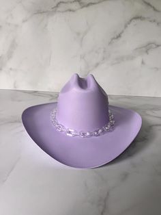 Adjustable Purple Fedora, Adjustable Purple Fedora Hat, Trendy Hat For Kentucky Derby Party, Trendy Hats For Kentucky Derby Party, Trendy Kentucky Derby Party Hat, Trendy Purple Hat With Short Brim, Trendy Purple Short Brim Hat, Adjustable Western Purple Hat, Adjustable Lavender Wide Brim Hat