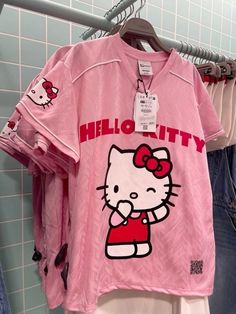 Hello Kitty Shirt Aesthetic, Aesthetic Closet, Sanrio Clothes, Hello Kitty Shirt, Hello Kitty Merchandise, Kitty Clothes, Hello Kitty Rooms, Hello Kitty Clothes, Hello Kitty Accessories