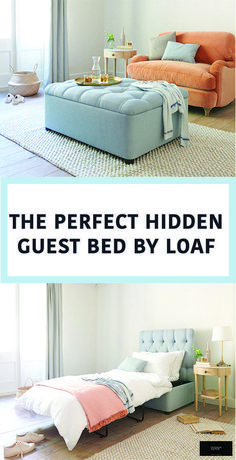 the perfect hidden guest bed by loaf is an easy way to make it look like you've never been there