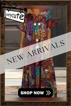 Ethnic Print V-neck Plus Size Vintage Dress Multicolor Bohemian Dress With Geometric Pattern, Bohemian Multicolor Geometric Pattern Dress, Bohemian V-neck Dress With Colorful Pattern, Bohemian Geometric Patterned Dresses, Bohemian Patterned Maxi Dress With Abstract Print, Bohemian Maxi Dress With Geometric Pattern, Bohemian V-neck Patchwork Maxi Dress, Bohemian V-neck Maxi Dress With Colorful Pattern, Multicolor Bohemian Dress With Split Neck