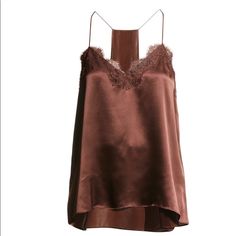 Brand New Without Tag. Color: Magenta. 100% Silk. Chic Brown Tank Camisole, Chic Brown Camisole Tank Top, Chic Brown Cami Top, Elegant Sleeveless Brown Tops, Elegant Brown Camisole, Chic Daywear Tank Camisole, Brown Cami Camisole For Night Out, Brown Cami For Night Out, Brown Camisole For Night Out