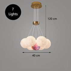 INSPIRA LIFESTYLES - Lighting Pendant Chandelier Ball Dining Area Living Room, Lighting Pendant, Pendant Chandelier, Glass Globe, Modern Chandelier, Three Color, All White, Warm Light, Dining Area