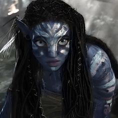 a close up of a person with dreadlocks on their face and hair in the water