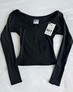 Alice long sleeve top (Black) – Bit By Angie Black Full Sleeve Top, Updating Wardrobe, Corset Long Sleeve Top, Black Long Sleeve Outfit, Full Sleeve Top, Long Sleeve Outfits, School Tops, Stockholm Fashion, Black Long Sleeve Top