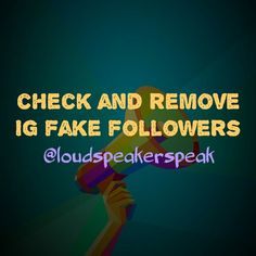 a hand holding a microphone with the words check and remove ig fake followers @ cloudspeak