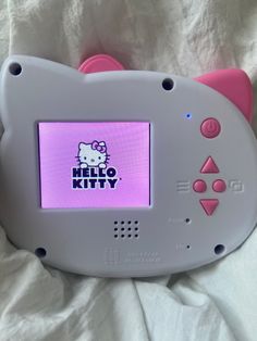 the hello kitty gameboy is on display for everyone to know it's real