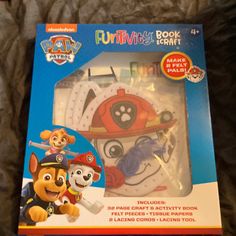 the paw patrol activity book is in its box and ready to be used as a toy