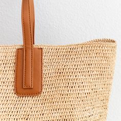 Elena Handbags Women's Large Soft Raffia Woven Summer Straw Tote Classic Aesthetic, Woven Tote Bag, Raffia Bag, Straw Bags, Straw Tote, Denim Bag, Knitted Bags, Canvas Bag, Crochet Bag