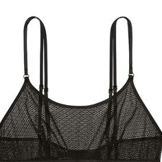 Material: Polyester • Style: Unlined, Sexy • Decoration: None • Type: Bras, Solid, None, Wire Free, Adjusted-Straps • Cup Shape: Full Cup Black Triangle Top Bra With Adjustable Straps, Trendy Stretch Bra, Black Bra With Removable Pads And Spaghetti Straps, Black Camisole Bra With Removable Pads, Trendy Summer Bra In Black, Trendy Black Summer Bra, Black Mesh Party Bra, Black Camisole With Adjustable Straps, Black Strappy Seamless Bra