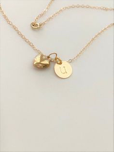 14k Gold Initial and Puff Heart Necklace . This is a super, super cute necklace. It's is very simple and perfect with any outfit . All components onto 14k Solid Gold . ( not gold fill / not gold plated ) This beautiful necklace consists of... -Aprox 9mm 14k solid Initial disc, -13.8 x 7.8mm 14k gold puff heart pendent , -14k Solid gold chain wt spring clasp, -Come up with beautifulgift box and -One set of Care instruction package . MORE SOLID GOLD AND DIAMOND JEWELRY https://www.etsy.com/shop/ra Gold Initial Necklace With Heart Charm For Everyday, Gold Initial Necklace With Heart Pendant For Everyday, Everyday Gold Initial Necklace With Heart Charm, Minimalist Yellow Gold Initial Necklace With Heart Charm, 14k Gold Charm Necklace With Heart And Initial Pendant, Personalized Gold Heart Necklace For Everyday, Minimalist Yellow Gold Initial Necklace For Valentine's Day, Valentine's Day Yellow Gold Minimalist Initial Necklace, Minimalist Gold Heart Necklace With Initials