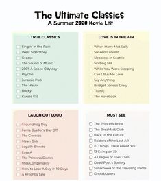 the ultimate movie list for summer