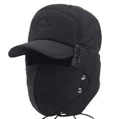 PRICES MAY VARY. TOP QUALITY MATERIAL - 100% Polyester Outer Shell with Full thick warm faux fur Lining, featuring ultra warm, soft, windproof, snowproof, water-resistant and moisture-wicking. Machine washable, no tumble dry FULL COVERAGE - All-around 3-in-1 functional winter hat earmuff shield cover set, covers face, ears, nose, mouth and even eyebrows. The wrap set providing ultra warmth and cozy feel for you in a chilly day. ONE SIZE FITS MOST - One size fits most adults women men with head c Trendy Winter Hats, Trooper Hat, Winter Caps, Snow Hat, Hunting Hat, Faux Fur Hat, Ski Cap, Trapper Hat, Ski Hats