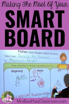 the smart board with text reading making the most of your smart board, and an image of