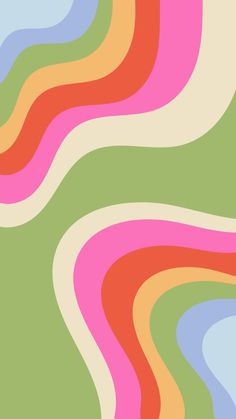 an abstract background with multicolored wavy lines