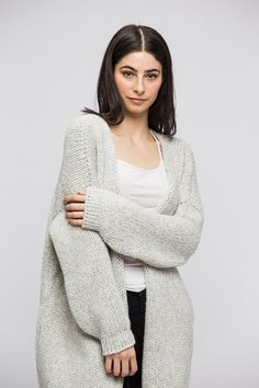 Alpaca  chunky  knit woman cardigan. Slouchy  wool  knit coat jacket  cardigan.  Roseuniquestyle 201 Woman Cardigan, Coat Accessories, Knit Coat, Flattering Outfits, Midsize Fashion, Style Mood Board, Jacket Cardigan, Knitted Coat, Clothing Plus Size