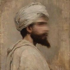 a painting of a man with a turban