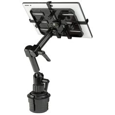 a tablet mounted on top of a tripod