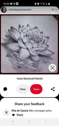 an image of a black and white flower on the app store's facebook page