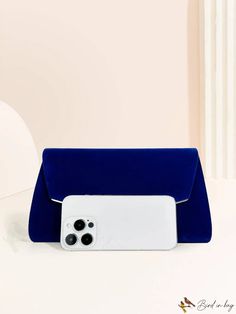 BirdinBag - Velvet Evening Clutch: Elegant Crossbody Bag for Weddings, Parties, and Special Occasions Blue Envelope Bag For Formal Occasions, Envelope-shaped Evening Bag For Mobile Phone, Elegant Blue Envelope Bag, Envelope Bag, Chain Bag, Evening Clutch, Chain Bags, Special Occasion, Crossbody Bag