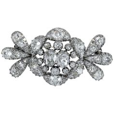 Cartier Diamond Platinum Vintage Brooch | From a unique collection of vintage Brooches at https://www.1stdibs.com/jewelry/brooches/brooches/. Vintage Cartier Watch, Cartier Diamond, Brooch Art, Silver Brooch Pin, Unique Brooch, Morganite Diamond, Antique Brooches, Brooch Necklace, Diamond Brooch