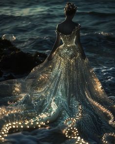 Black Women Fashion Dresses, Octopus Dress, Fae Aesthetic, Have A Great Week, Amazing Dresses, The Octopus, Fantasy Gowns