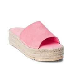 Beach by Matisse-Skylar Platform Sandal Summer vibes are pretty strong in the Beach by Matisse Skylar platform sandal. The single-band vegan slide boasts a contrasting espadrille base that exhibits beachy flair. Padded footbeds offer optimal comfort. Pink Platform Slippers For Beach, Pink Platform Slippers With Round Toe For Beach, Pink Round Toe Platform Slippers For Beach, Pink Open Toe Platform Slippers For Vacation, Pink Sandals With Textured Footbed For Beach, Pink Platform Slippers For Beach In Spring, Pink Textured Sandals For The Beach, Spring Pink Platform Slippers For Beach, Pink Platform Slippers For Spring Beach Outing