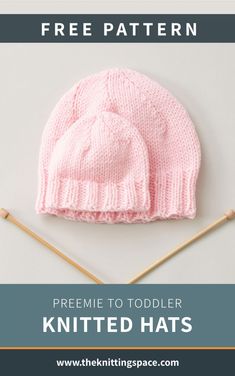 Preemie To Toddler Knitted Hats [FREE Knitting Pattern] Newborn Baby Hats Knitted Free Pattern, Free Baby Hat Knitting Patterns Straight Needles, Knit Baby Hats Pattern Free Newborns, Baby Knit Hat Pattern Free, Baby Hat Knitting Patterns Free Straight Needles, Newborn Knitting Patterns Free, New Born Hat, Toddler Hat Pattern, Child Hat Knitting Pattern