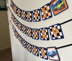 this is an image of a race car birthday banner