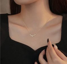 This 925 sterling silver gold plated v-shaped necklace is understated luxury piece. Great gift for the loved ones. V Shaped Necklace, Minimalist Necklace Gold, Necklace Everyday, Understated Luxury, Necklace Minimalist, Everyday Necklace, Minimalist Necklace, Gold Gold, Necklace Silver