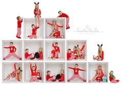 a group of children dressed up in red and white outfits, posing for the camera