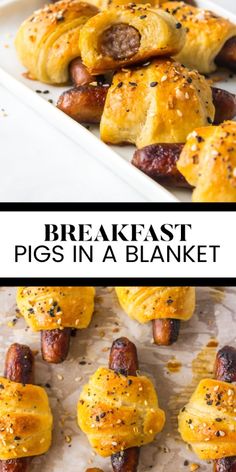 breakfast pigs in a blanket is an easy and delicious appetizer for the whole family