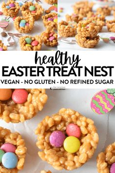 healthy easter treats with no gluen, no refrigerated sugar and candy