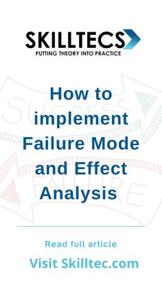 the title for how to implement failure mode and effect anals, with an image of a