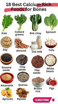 Food Rich In Calcium, How To Get Strong Bones, Low Calcium Symptoms, Food For Bones Health, Foods For Bone Health, High Calcium Recipes, Foods That Have Calcium, Calcium Rich Foods For Women, Bone Health Recipes