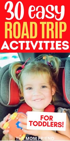 If you're traveling with toddlers for spring break or a summer vacation, make sure you check out these easy and fun car activities for toddlers, perfect for road trips. Find simple and educational car ride activities, including the best toys and printables, plus find smart ways to organize your toddler travel gear and snacks. Don't miss this ultimate list of road trip essentials for your packing list or road trip kit! Roadtrip With Toddler Activities, Roadtrip Hacks Toddler, Toddler Car Activities, Road Trip Travel Hacks For Kids Long Car Rides, Toddler Long Car Ride Road Trips, Kids Roadtrip Activites, Best Travel Stroller, Affordable Family Vacations