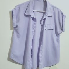 Nwot. Shein Button Up, Short Sleeve, Lavender Blouse. Great For Work. Bundle Available. Casual Purple Blouse With Buttons, Purple Short Sleeve Blouse With Buttons, Purple Short Sleeve Button Blouse, Purple Short Sleeve Top With Button Closure, Summer Purple Shirt For Daywear, Summer Daywear Purple Shirt, Purple Button-up Top With Buttons, Spring Purple Button-up Blouse, Purple Button-up Blouse For Daywear