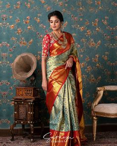 Green Pattu Sarees Weddings, Green Sarees, Telugu Culture, Latest Saree Trends, Party Saree, Men Fashion Photoshoot, Kanchi Sarees, Sabyasachi Bride