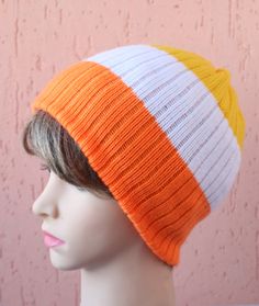 Hello, dear visitors! Maverique Pride gift * COLORS from top to bottom : yellow, white, orange. * To order another color combination, or any other hats in this style, please contact me. Shipping time is 1-2 weeks to Europe and 3-4 weeks to the rest of the world but it can take few days more. Colors may vary based upon your screen resolution. Welcome to my shop! https://www.etsy.com/ru/shop/KnittingAndDesign?ref=hdr Thank you for visiting my etsy store. Playful Adjustable Orange Hat, Yellow One Size Fits Most Beanie, Retro Orange Bucket Hat, Fun Orange Adjustable Hat, Yellow One Size Cap Hat, Handmade Orange Beanie Hat, Fun Orange Hat With Curved Brim, Playful White Cap Beanie, Orange Adjustable Beanie Hat