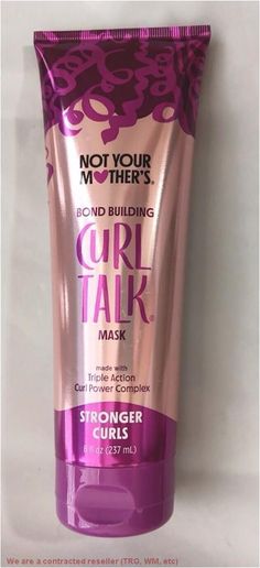 Visibly Repair Hair with New Curl Talk Bonding. Your curls are about to make their comeback with Not Your Mother's Curl Talk Bond Building Mask, a long-lasting, silicone-free hair mask that helps to deliver even damaged curls to their most vibrant state. This hair mask for damaged hair seals in essential moisture to add strength and defend against hair breakage so you can see—and feel—visibly shinier, softer, and healthier curls. Curl Talk Bond Building Hair Mask is formulated with Dual Action C Not Your Mothers Hair Products, Hair Masks For Curly Hair, Curl Talk, Hair Masks For Dry Damaged Hair, Mask For Damaged Hair, Moisturizing Hair Mask, Best Hair Mask, Conditioning Hair