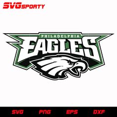 the philadelphia eagles logo on a white background