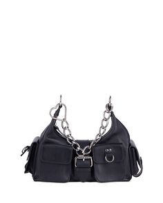 Find THE KOOPLES Amelia Chain Bag on Editorialist. The Kooples Amelia Chain Bag is crafted from leather. It features a buckle closure, a metal chain strap, multiple pockets, and a heart-shaped detail on the strap. The bag can be worn on the shoulder or crossbody. Small Shoulder Bags, Fringed Belt, Chain Strap Bag, Oversized Tote Bag, Oversized Tote, The Kooples, Floral Shoes, Black Chain, Chain Bags