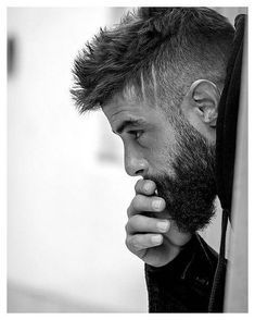 Barba Hipster, Very Short Hair Men, Crew Cut Haircut, Men Fade Haircut Short, Short Hair With Beard, Beard And Mustache Styles, Mens Haircuts Short Hair, Beard Styles Short