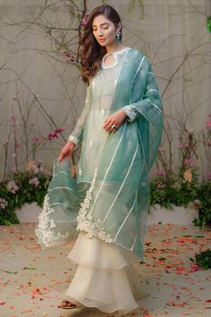 Show details for Zahra Organza Garara, Pakistani Wedding Outfits, Designer Party Wear Dresses, Fancy Dress Design, Dress Indian Style